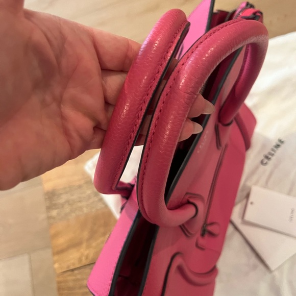 Celine Pink Leather Tote Bag with Structured Design - Picture 4 of 12